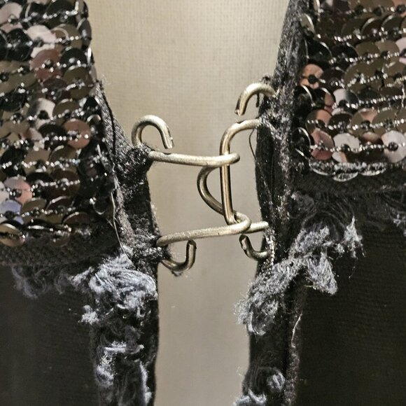 BKE Black S  Jacket Vintage Grunge Alternative Punk 1990's Y2K Steampunk Goth - Picture 11 of 15